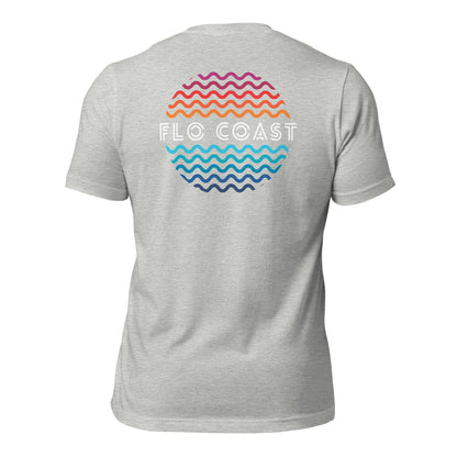 Sunset Waves Circle T-Shirt-T-Shirt-Flo Coast Apparel