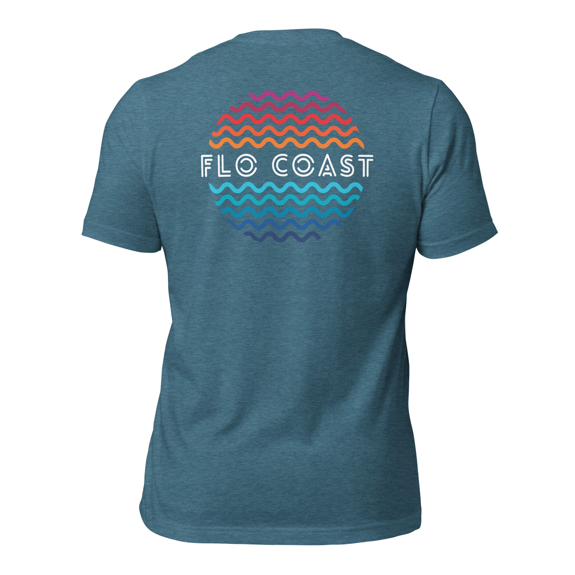 Sunset Waves Circle T-Shirt-T-Shirt-Flo Coast Apparel