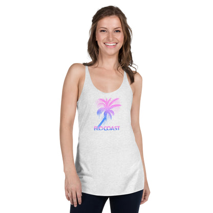 Women's Graffiti Palm Racerback Tank-Flo Coast Apparel