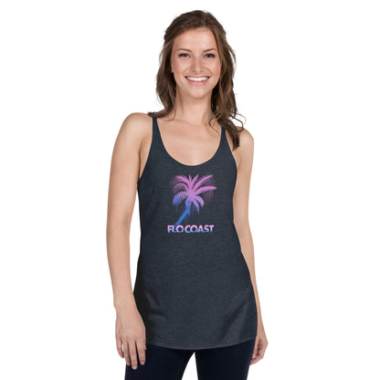 Women's Graffiti Palm Racerback Tank-Flo Coast Apparel