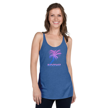 Women's Graffiti Palm Racerback Tank-Flo Coast Apparel